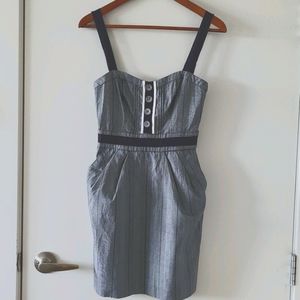 BEBE plaid dress with pockets size XS